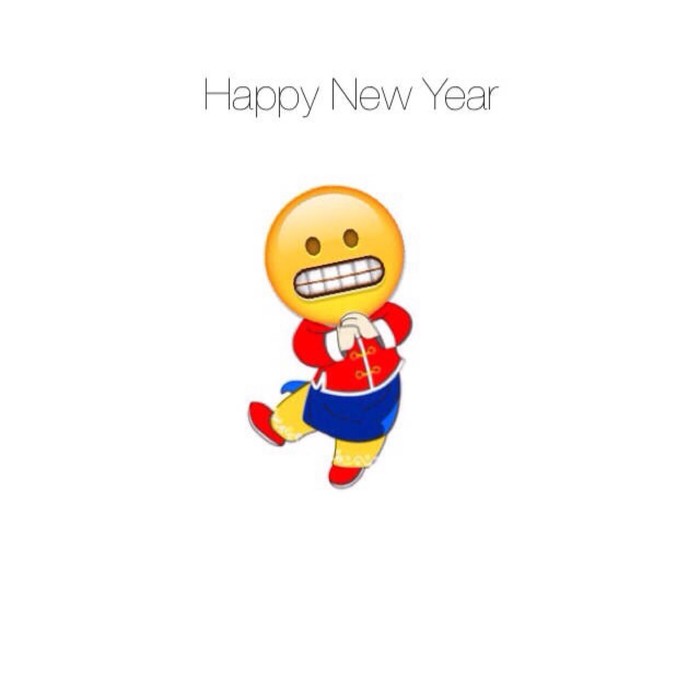 emoji抱拳：happy new year表情图片